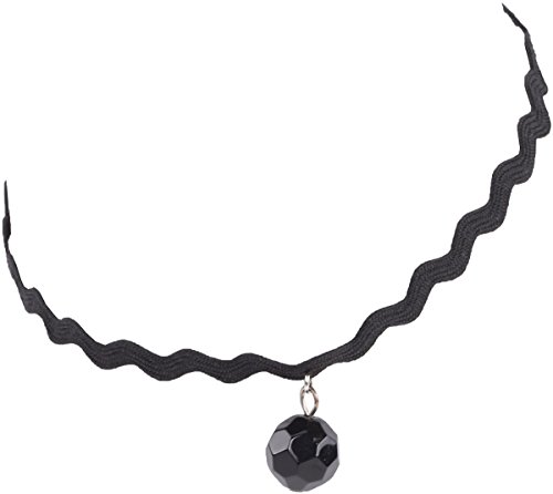 Preisvergleich Produktbild Unbekannt Zickzack BORTEN Perlen Halsband Halskette Rockabilly