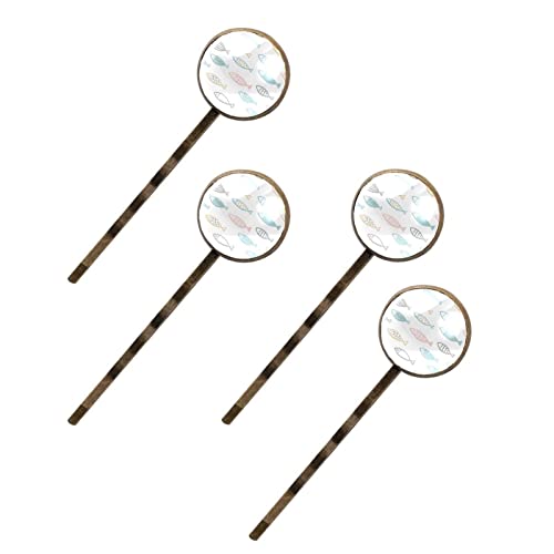 Épingles à cheveux poisson blanc barrette pince chignon fille