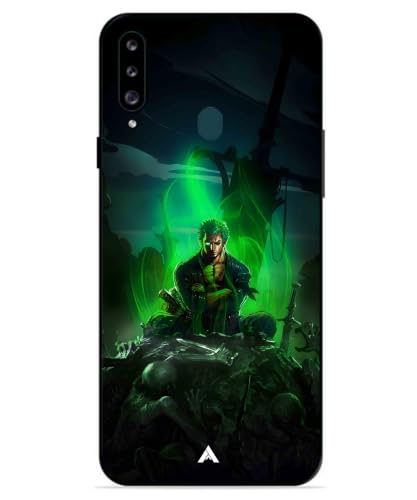 Image of Premium Anime 1 Case for Samsung Galaxy A20s (Glossy Finish) Soft-Touch Metal TPU Back Cover, Shockproof, Designer, Aesthetic Mobile Phone Case