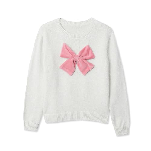 Lands' End Girls Meet and Greet Bow Knit Sweater