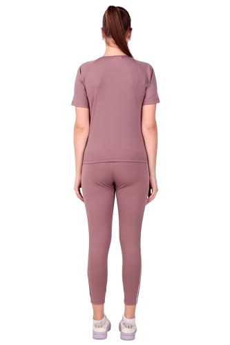 Image of Benzos Women's Body Fitted Gym Running Sports Track Suit | Regular Casual Fit | Track Suit for Girls & Women | Fabric - Polyester Blend