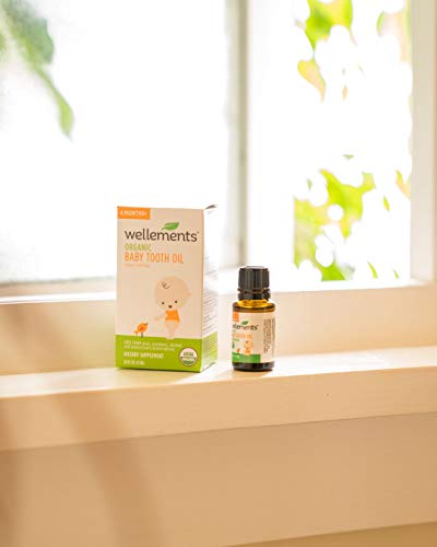 Wellements Organic Baby Tooth Oil For Teething, Free From Dyes, Parabens, Preservatives, 0.5 Fl Oz #TOP7