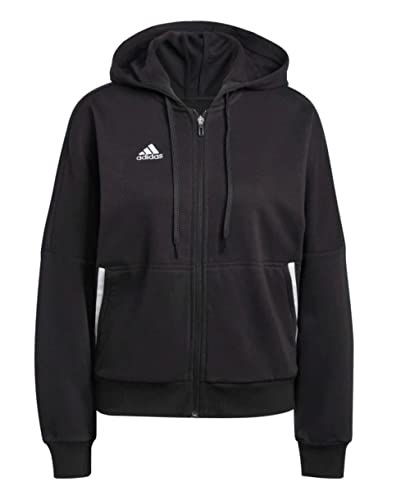 adidas Women's Condivo 22 Full Zip Hoodie, Black/White