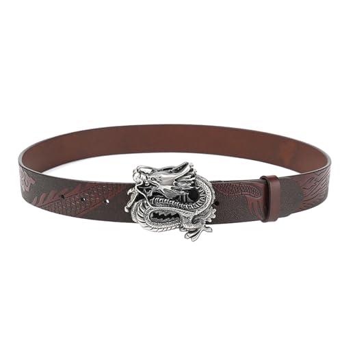 Ceinture en cuir véritable robuste anti-déformation pour jeans denim