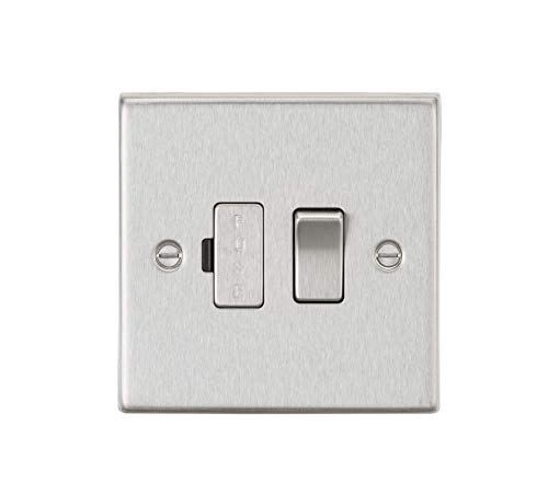 Knightsbridge CS63BC 13A Switched Fused Spur Unit - Square Edge Brushed Chrome