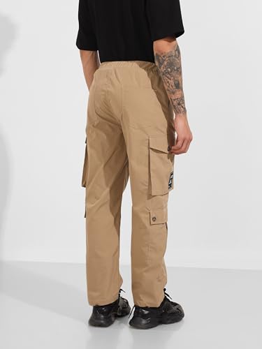 Image of The Indian Garage Co Men Relaxed Fit Mid-Rise Cargos
