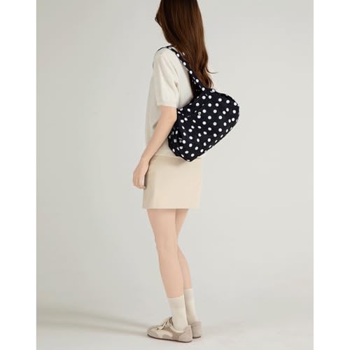 Bolso Tote de Nylon con Lunares y Gran Capacidad miniatura 2