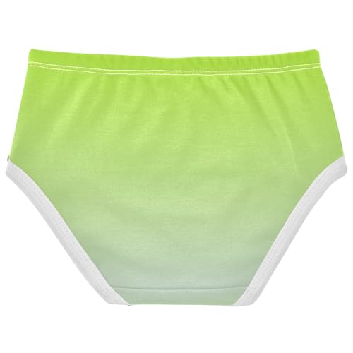 Joisal Girls Underwear Toddlers 2t Cotton Little Girl Panties Colorful Briefs Kids Undies Lemon Green Periwinkle Gradient2