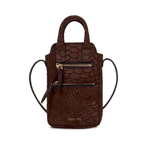 Pochette téléphone sac en cuir Velya marron Kate Lee parfait pour vos sorties urbaines