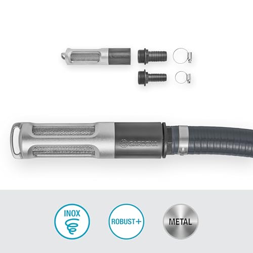 Gardena Saugfilter mit Rückflussstop, Set für Saugschläuche, robust und effektiv, für klare Wasserzufuhr (09093-20)