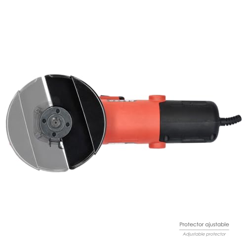 Amoladora angular 115 mm con sistema anti arranque y protector de disco 5