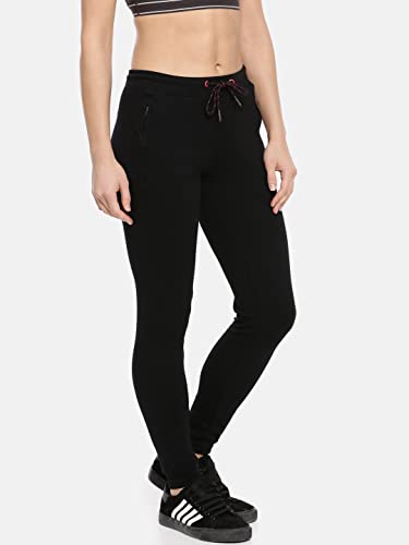 Image of Macrowoman W-Series Fitted Women's Jogger Pants in Ultra-Soft Poly Cotton Stretch Fabric for Comfort and Style