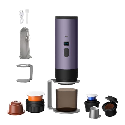 EROGAZIONE RAPIDA: la tecnologia di auto-riscaldamento della macchina da caffè è efficiente e conveniente, con un'erogazione in 5-8 minuti senza bisogno di lunghe attese. Basta versare l'acqua, inserire la capsula e, ovunque ci si trovi, è possibile gustare rapidamente un caffè fresco a livello di barista, per dare inizio al proprio delizioso momento del caffè.