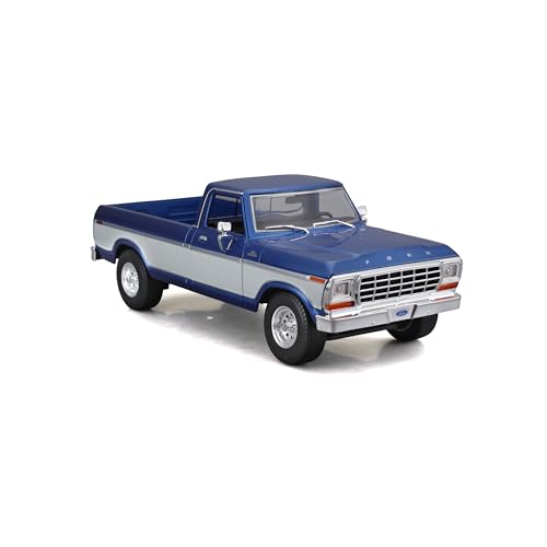 MAISTO 1/20 Ford F150 Pick-Up Blue and White, Miniature Metal Vehicle, Gift for Children, From 3 Years, Imagination - Image 2