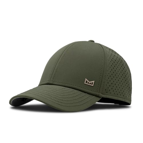 melin A-Game Icon Hydro Canopy/Khaki Performance Snapback Hat Water-Resistant Baseball Cap for Men & Women Medium-Large