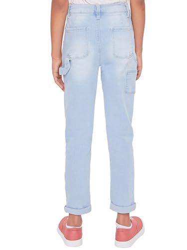 YMI Girls Roll Cuff Carpenter Jeans3