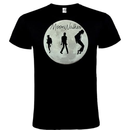 DrMugCollection T-shirt MoonWlaker Black Michael Jackson, Noir , XXL