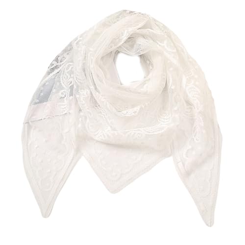 Wedding Pray Scarf Mantilla Veil Floral Shawl Lace Trim For Ladies Mother Wedding Party Headwear Mantilla