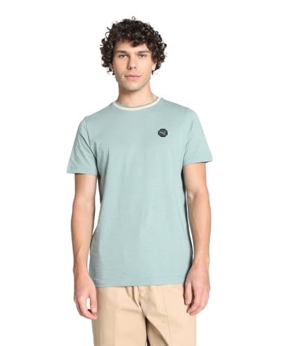Image of Puma Men Cotton Solid Classic Fit T-Shirt