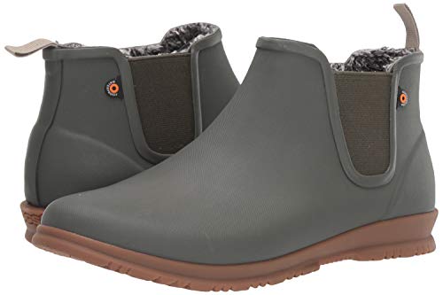 Bogs Womens Sweetpea Chelsea Winter Boots, Olive, Size 9 #TOP6