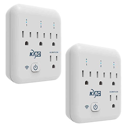 Smart plug, KMC 4 Outlet Energy Monitoring Wifi Outlet Compatible with Alexa, Google