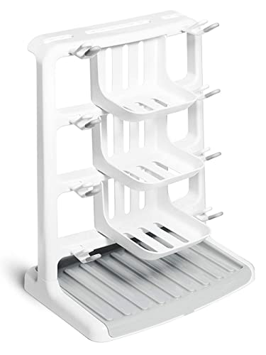 Image of Munchkin® Tidy Dry™ Space Saving Vertical Bottle Drying Rack for Baby Bottles and Accessories, White