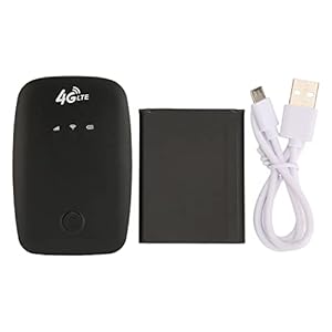Elprico Tragbarer WLAN-Hotspot, Tragbarer 4G-WLAN-Router 2100-mAh-Akku LTE-Mobilrouter für Autofahrer und Geschäftsreisende