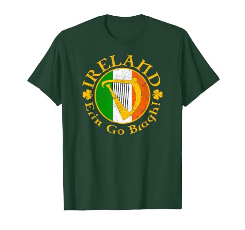 IRELAND Erin Go Bragh! Irish Harp T-Shirt