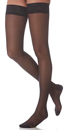 Scudotex Media Larga Auto-Adherente 180 Denier Super Cell Extra Color Negro Talla 6-1 unidad