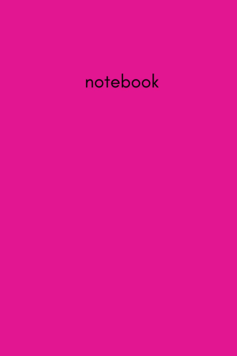 Magenta Notebook Lined Paper 6x9 inches for journals, writing, handwriting, planners, students, & teachers