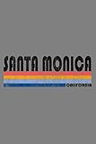  Vintage 1980S Style Santa Monica CA: notebook, notebook journal beautiful , simple, impressive,size 6x9 inches, 114 paperback pages
