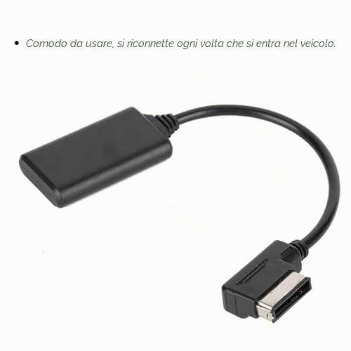 Akozon Cavo AMI, Adattatore Cavo Audio Bluetooth 5.0 AUX Adattatore per Interfaccia Musicale per Auto Adatto per AMI MMI R7 S5 A6L A8L A4L