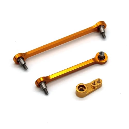 UMTSGYNU Compatible Steering Rod Compatible with 284131 284010 284161 K989 K969 1/28 Remote Control Car Accessories(Yellow)