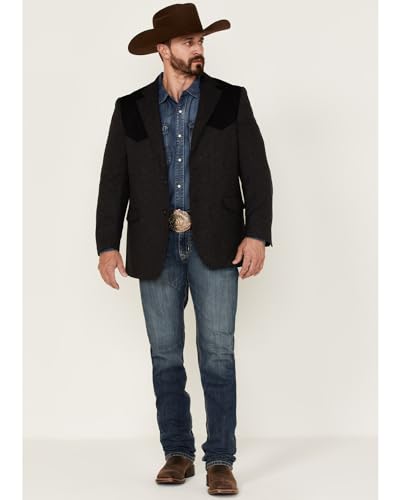 Cody James Men's Waco Contrast Yolk Button Down Western Sportcoat - RSFT7102-457 42 LNG US2