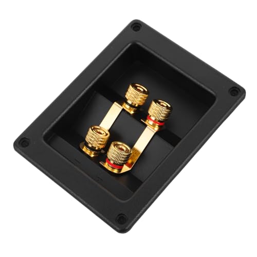 FELTECHELECTR Outdoor Waterproof Speaker Terminal Box Plastic Electrical Junction Box for Audio Setups 4 Terminal Crossover Design