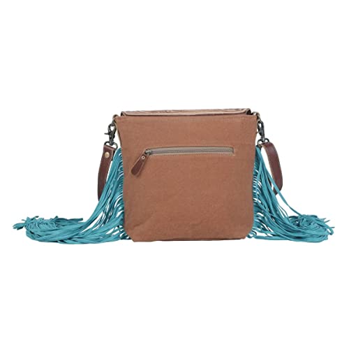 Myra Bag Floral Pink Hand-Tooled Bag S-46993