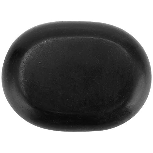 SEHOI 10 Piece 3 Inches Large Basalt Hot Stones, Hot Massage Stones Set, Natural Basalt Hot Rocks Warmer Stone for Professional/Home Spa, Therapy, Relaxation, Healing, Black - Thumbnail 5