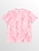 IVOVFANZY Mens T-Shirts Short Sleeve Casual | Artistic Washed Graphic Tee | Basic Crew Neck Tees Fashion Tie-Dye(Pink, L)