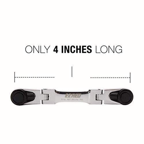 Ezred 4S04 Micro Combo Dual Ratchet Socket With 1/4" Square Drive & Magnetic Bit Drive #TOP5