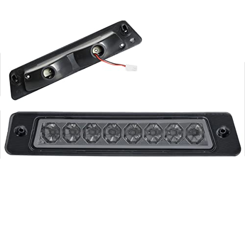 Compatible with Ford Mustang GT/Cobra Hatchback with OEM Spoiler 87-93 LED Third 3RD Tail Brake Light Smoked
