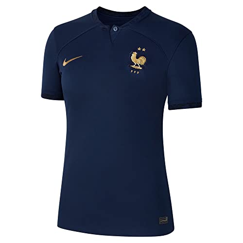 Nike 2022-2023 France Home Football Soccer T-Shirt Jersey (Ladies)