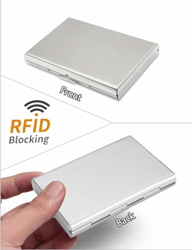 Generic 8 Slot RFID Credit Card Holder Silver Matt-silver - Image 7
