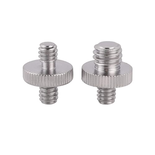 LUAMY 2�Z�b�g �ϊ��A�_�v�^�[ �o�����i�b�g �A���~�����ϊ��˂��A�_�v�^�[ �ڑ��l�W �Œ�l�W �B�e�⏕�c�[�� �t���b�V���z���_�[�A�_�v�^�[�w�b�h �N�C�b�N�����[�X�v���[�g�l�W (1/4-1/4�A1/4-3/8���[�l�W)