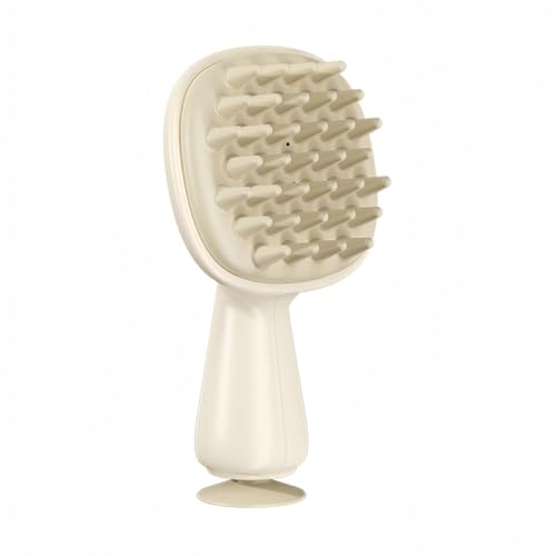 MAKETOMONEY 頭皮マッサージブラシ マッサージブラシ シャンプーブラシ 頭皮ブラシ 頭皮マッサージ 頭皮を傷つけない 毛穴汚れ落とし 洗髪用ブラシ ヘアブラシ お風呂用 洗髪 ヘッドブラシ 頭皮洗浄 マッサージ で頭にフィット 頭皮ケア (ベージ