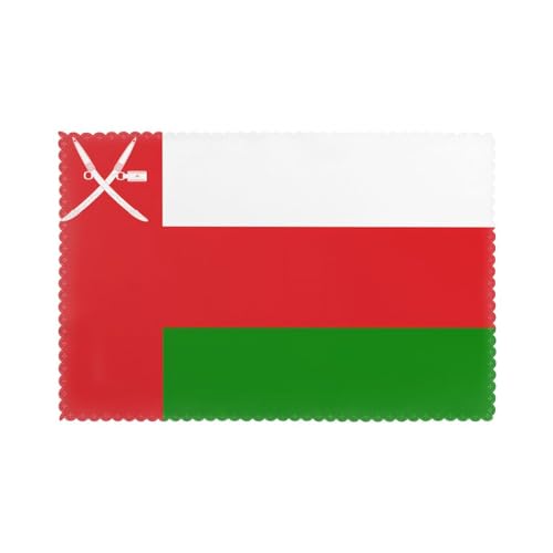6-teilige Platzsets mit Flagge von Oman, 45 x 30 cm, für Restaurant, Küche & Hotel.