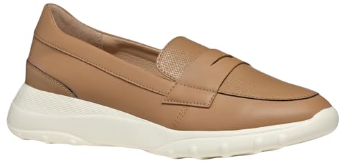 Geox - D ALLENIEE A, Mocasín Mujer, Beige,