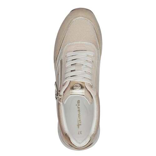 Tamaris Damen Klassische Ballerinas, Frauen Flats,Comfort Lining,TOUCHit-Fußbett,Slip-ons,klassisch elegant,Ballerinen,Ivory Glam,37 EU – Ansicht 4