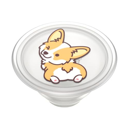 Image of PopSockets Adhesive Phone Grip, Holder- Cheeky Corgi