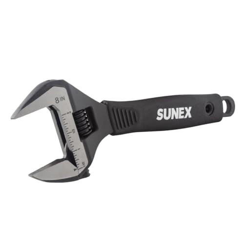 Sunex 9612 Adjustable Wrench, 8' Wide Jaw