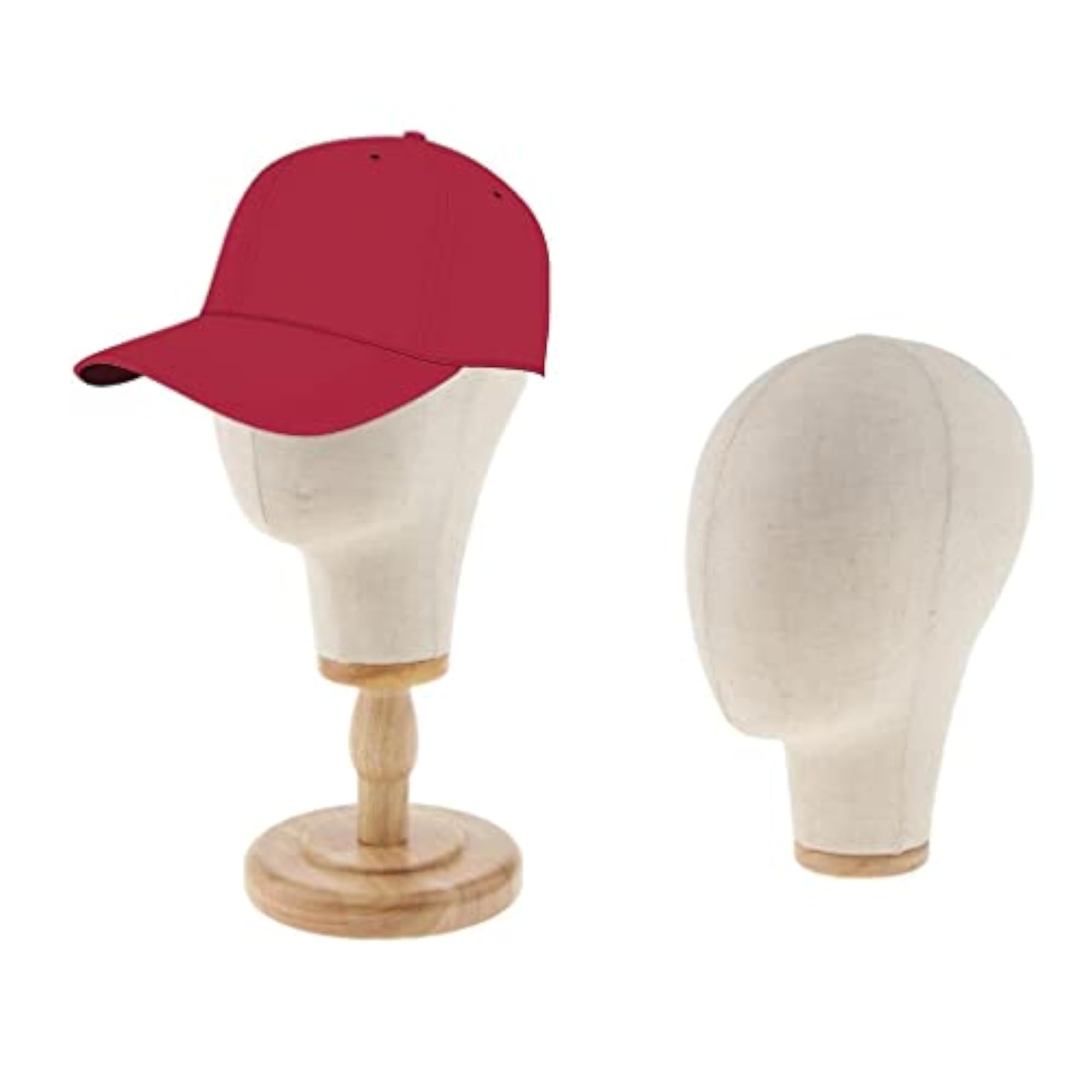 Canvas Block Mannequin Head Wig Hat Making Display Holder